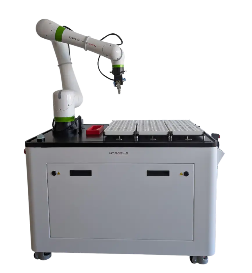 User friendly pick and place cobot on a tray